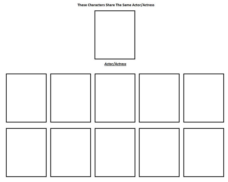 Same Voice Actor Meme Blank Meme Template