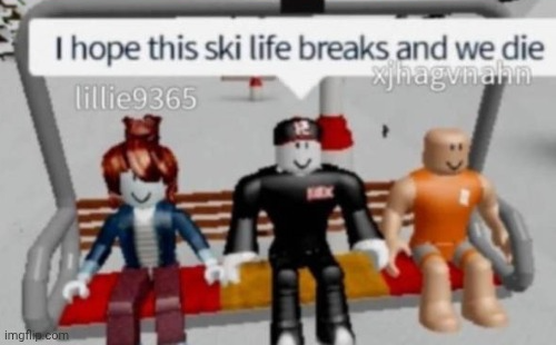 Ski life Blank Meme Template
