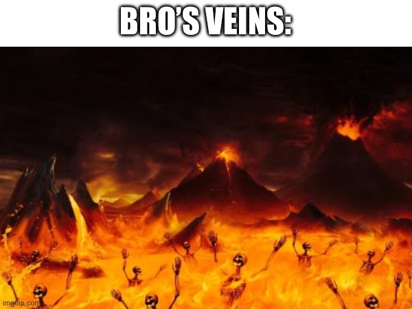 Bro’s veins: | made w/ Imgflip meme maker