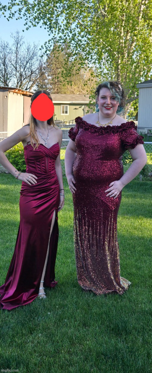 Another prom pic  (yes I'm gatekeeping my friend's face, u guys don't deserve her beauty) | image tagged in 20260424_183237 jpg | made w/ Imgflip meme maker