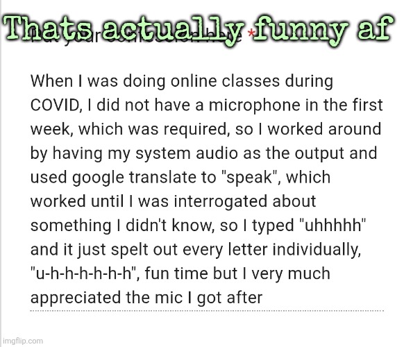 Thats actually funny af | made w/ Imgflip meme maker