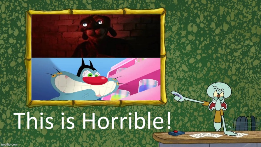Horror is horror. (explanation in comments) | image tagged in squidward says x is horrible | made w/ Imgflip meme maker