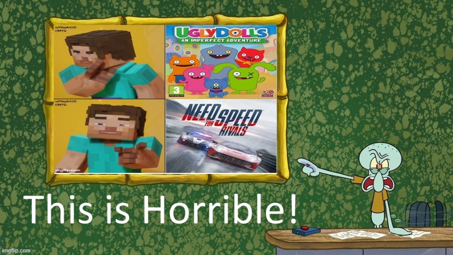 STOP WITH THE HATE ART ALREADY! | image tagged in squidward says x is horrible | made w/ Imgflip meme maker