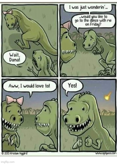 The dance | image tagged in dance,friday,dinosaurs,dinosaur,comics,comics/cartoons | made w/ Imgflip meme maker