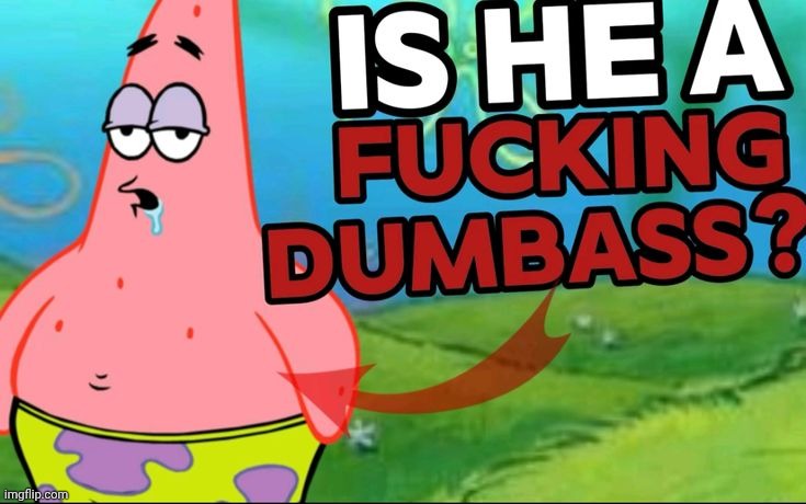 is he a fucking dumbass | image tagged in is he a fucking dumbass | made w/ Imgflip meme maker