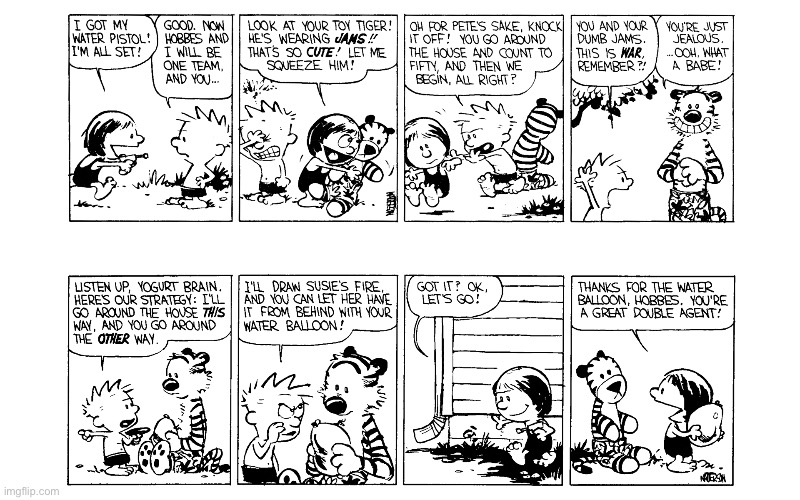 image tagged in calvin and hobbes,comics | made w/ Imgflip meme maker