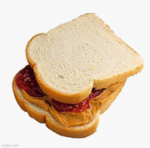 Imagine making two characters based off this and shipping them. | image tagged in pb j sandwitch | made w/ Imgflip meme maker