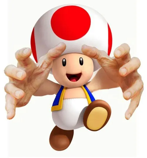 High Quality Toad with Big Hands Blank Meme Template