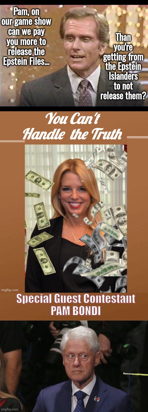Pam Bondi Game Show Blank Meme Template