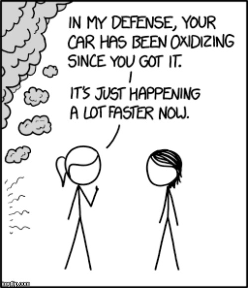 "Calm down--there were lots of arthropods living on your skin already. These ones are just bigger." | image tagged in car,crash,car crash,fire,oxidizing,faster | made w/ Imgflip meme maker