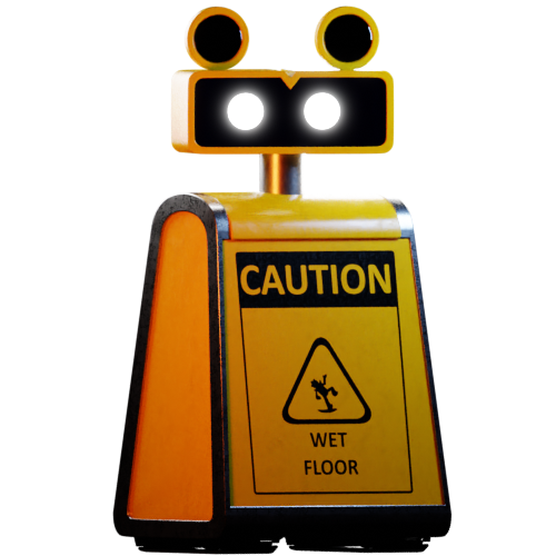 wet floor bot Blank Meme Template