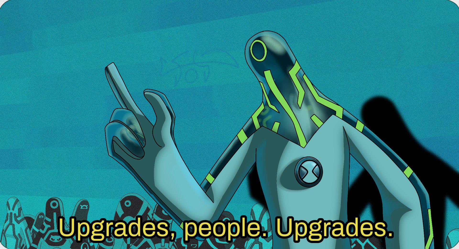 Upgrades Blank Meme Template
