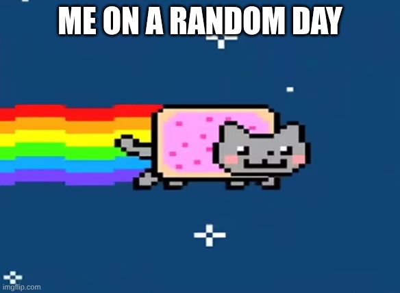 Friday | ME ON A RANDOm day | image tagged in memes | made w/ Imgflip meme maker