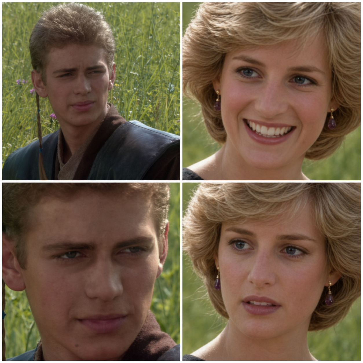 padme diana anakin Blank Meme Template