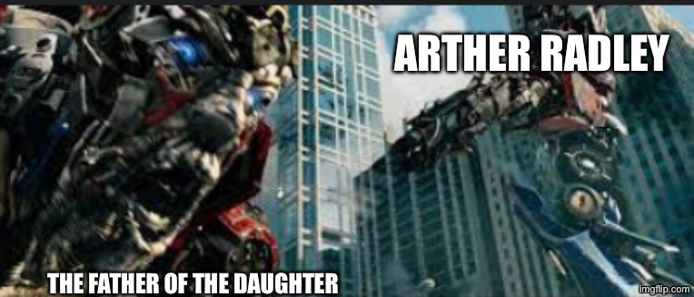 A to kill a mockingbird meme | Arther Radley; the father of the daughter | image tagged in optimus prime shoots sentinel,to kill a mockingbird | made w/ Imgflip meme maker