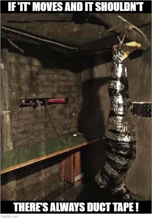 Helpful Kidnapping Tips | If 'It' Moves And It Shouldn't; There's Always Duct Tape ! | image tagged in kidnapping,tips,duct tape | made w/ Imgflip meme maker