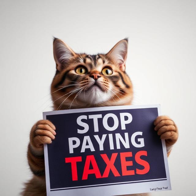 tax cat Blank Meme Template
