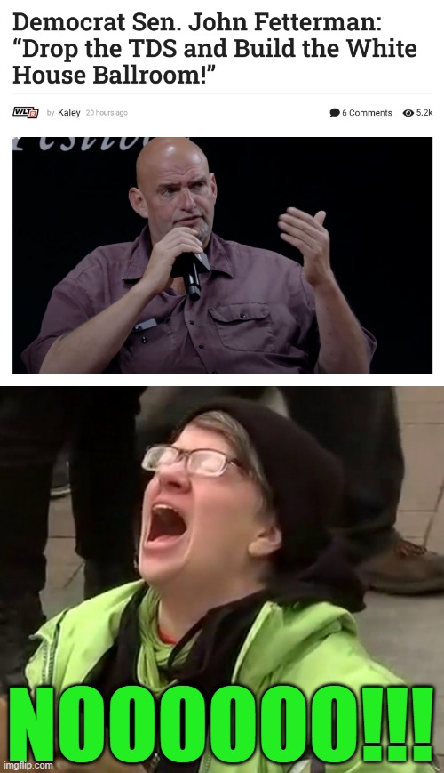 If you can't Beat 'Em, Join 'Em | Noooooo!!! | image tagged in crying liberal | made w/ Imgflip meme maker