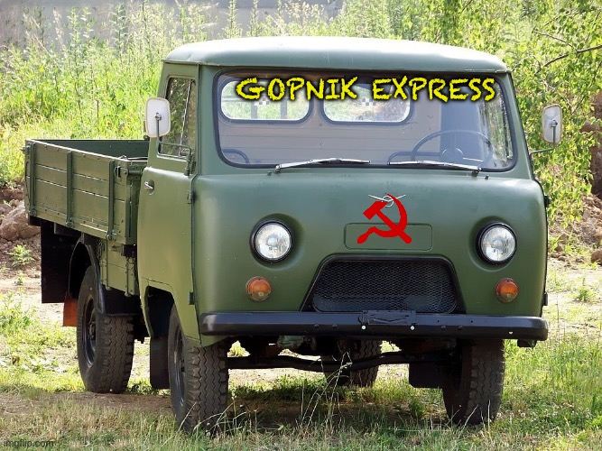 Uaz 452 | Gopnik express | image tagged in uaz 452 | made w/ Imgflip meme maker