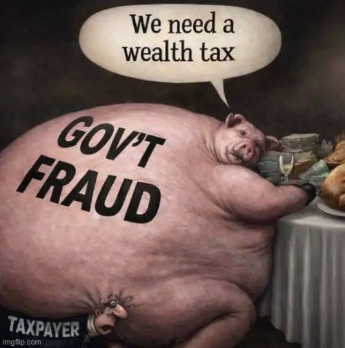 Government Corruption | image tagged in let's raise their taxes,fraud,abuse,waste,taxes,wealth | made w/ Imgflip meme maker