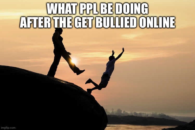 traitor | What ppl be doing after the get bullied online | image tagged in traitor,funny memes,memes,fun | made w/ Imgflip meme maker