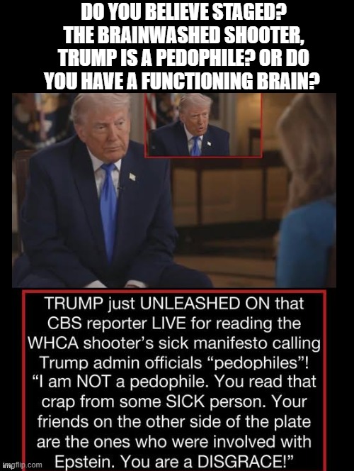 Do you have a functioning brain? | Do you believe staged? The brainwashed Shooter, Trump is a pedophile? or do you have a functioning brain? | image tagged in sam elliott special kind of stupid | made w/ Imgflip meme maker