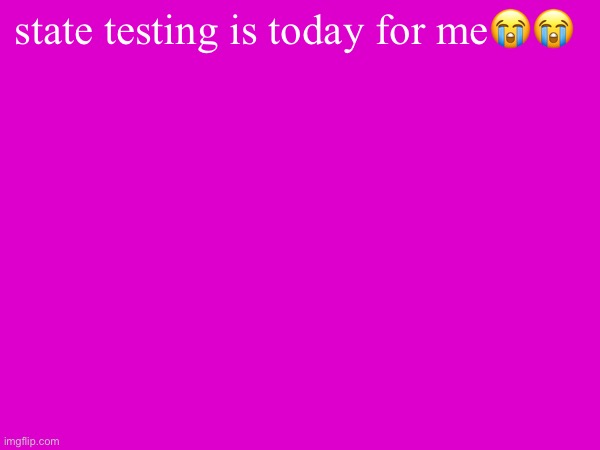 at least my dad will give me mcdonald’s, it’s both math and language arts in one day | state testing is today for me😭😭 | made w/ Imgflip meme maker