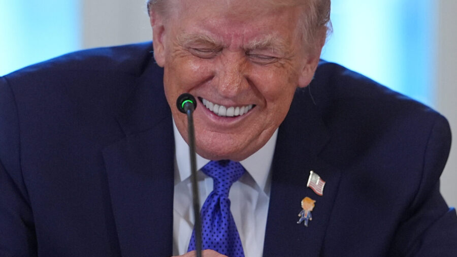 Trump laughing Blank Meme Template