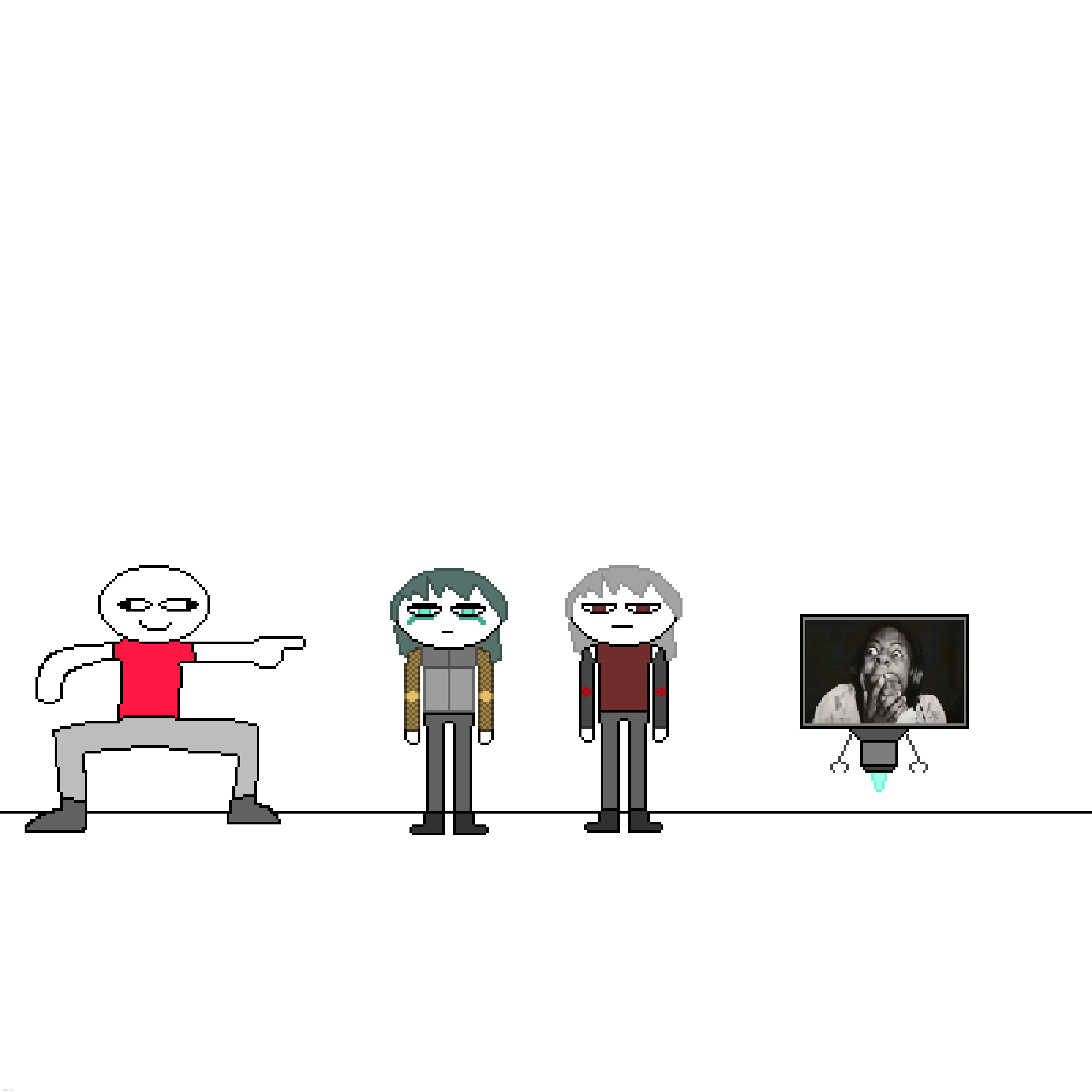 The only two serious individuals in a world gone stupid :speaking: :fire: | made w/ Imgflip meme maker