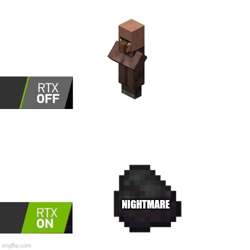 . | Nightmare | image tagged in rtx | made w/ Imgflip meme maker