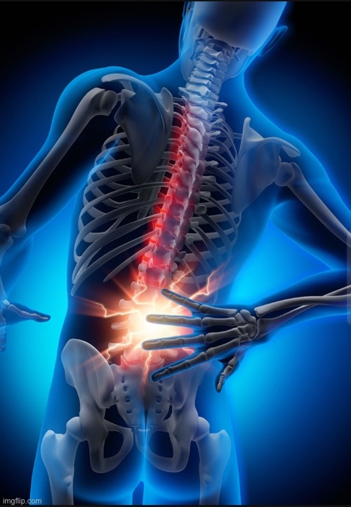 Back pain | image tagged in back pain | made w/ Imgflip meme maker
