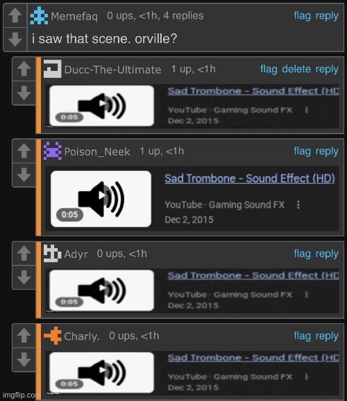 Made an unedited version so people can make their own versions of the trombone | image tagged in sad trombone - sound effect hd unedited sad trombone | made w/ Imgflip meme maker