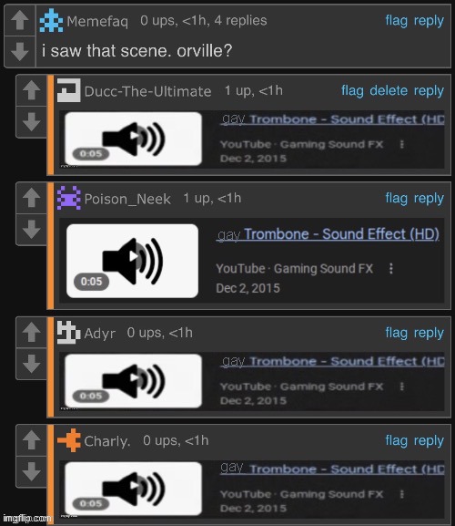 sad trombone sound effect  edited | gay gay gay gay | image tagged in sad trombone sound effect edited | made w/ Imgflip meme maker
