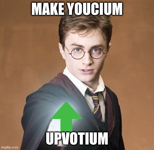 Magic | make youcium; upvotium | image tagged in harry potter casting a spell | made w/ Imgflip meme maker