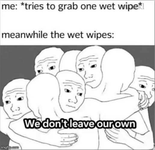 image tagged in wet wipes,relatable,hand sanitizer,clean,stuck,hug | made w/ Imgflip meme maker