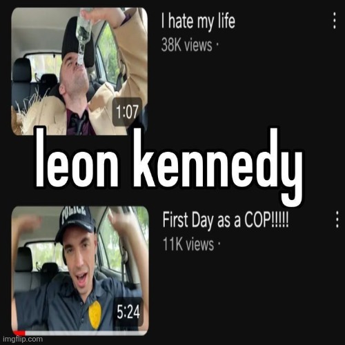 in the orginal re2, he was late to raccoon city cause he had a break up and stayed late drinking in motel | made w/ Imgflip meme maker