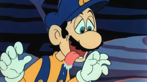 Luigi's Mouth Waters Blank Meme Template