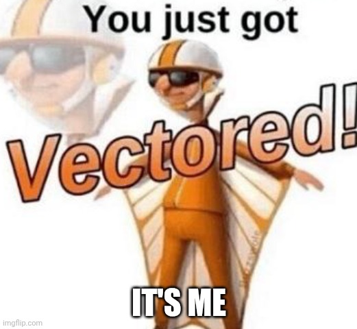 You just got vectored | It's me | image tagged in you just got vectored | made w/ Imgflip meme maker