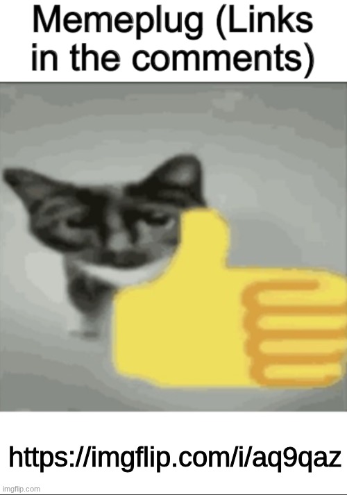 memeplug | https://imgflip.com/i/aq9qaz | image tagged in memeplug | made w/ Imgflip meme maker