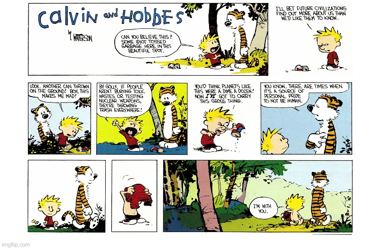 image tagged in calvin and hobbes,comics | made w/ Imgflip meme maker