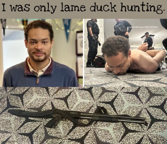 Elmer Cole Allen Fudd | I was only lame duck hunting. | image tagged in elmer cole allen fudd,lame duck hunting season,political patriot,if at first you don't succeed | made w/ Imgflip meme maker