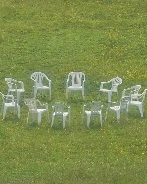 Monochairs in Field Blank Meme Template