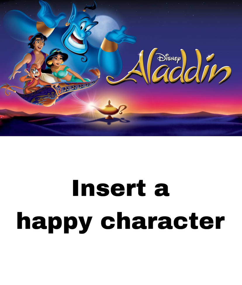 Who Loves Aladdin (1992 Film)? Blank Meme Template