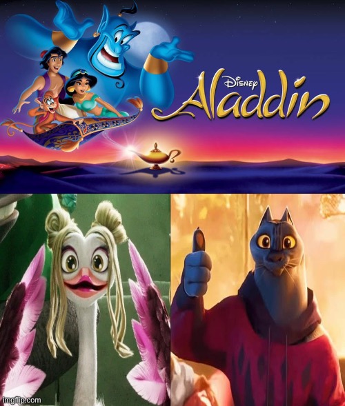 Olivia Burke and Jett Fillmore (GOAT) Loves Aladdin (1992 Film) | image tagged in olivia burke,jett fillmore,aladdin,disney,deviantart,memes | made w/ Imgflip meme maker