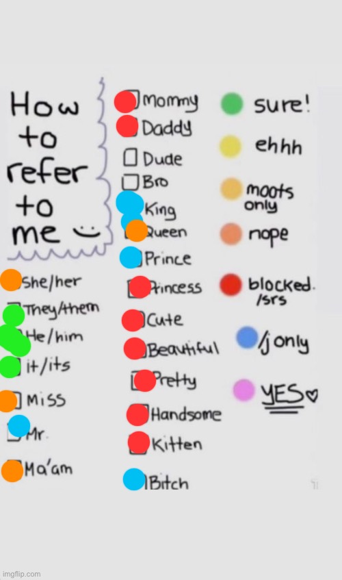 How To Refer To Me :) | image tagged in how to refer to me | made w/ Imgflip meme maker