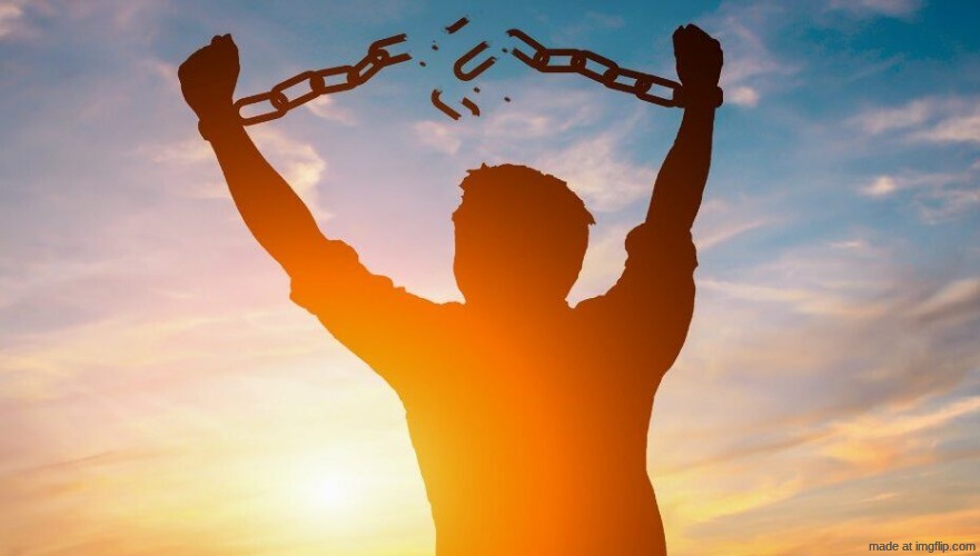 Breaking chains | image tagged in breaking chains | made w/ Imgflip meme maker