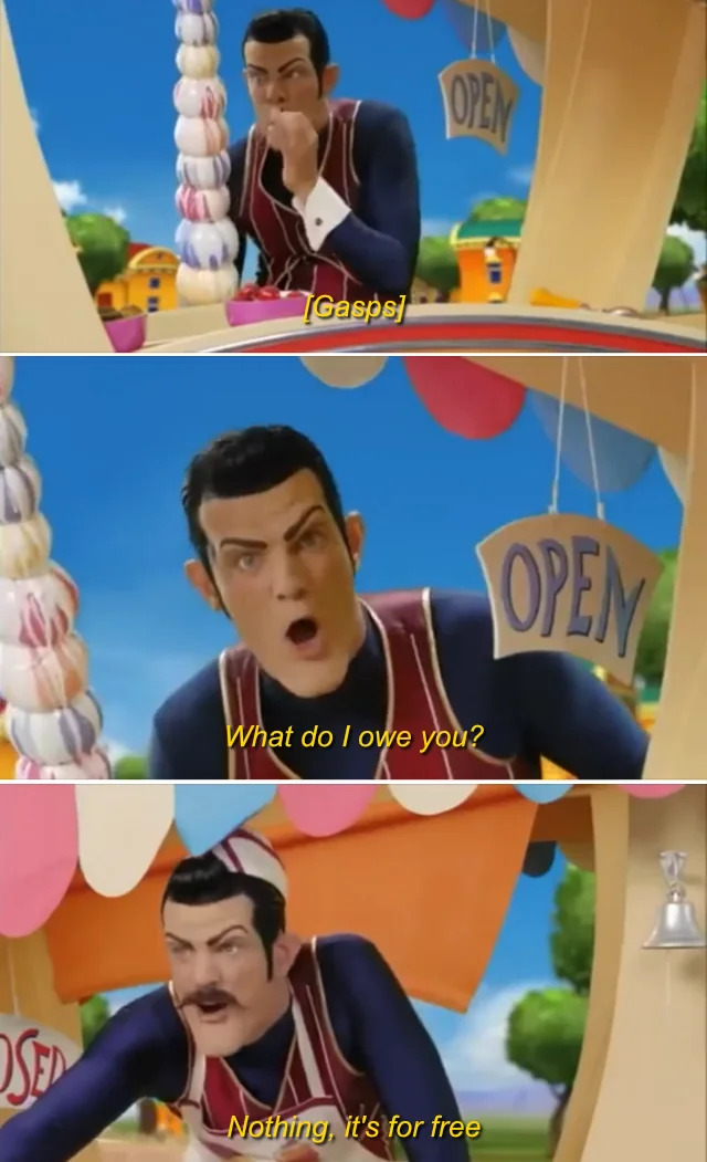 Lazy Town Robbie Rotten for free Blank Meme Template