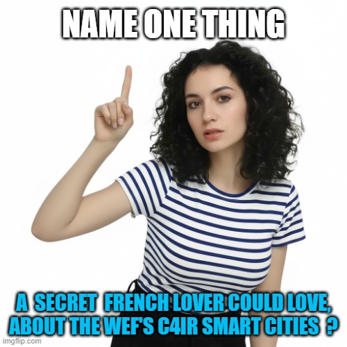 Democratic CENTRALIZATION of Commerce for GLOBAL STAKEHOLDERS like Anjay Banga & friends | name one thing; a  secret  french lover could love,
about the WEF's c4ir Smart Cities  ? | image tagged in john kerry,jared kushner,maxwell,chelsea clinton,elon musk,george clooney | made w/ Imgflip meme maker