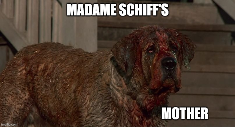 Madame Schiff's mother | image tagged in cujo | made w/ Imgflip meme maker