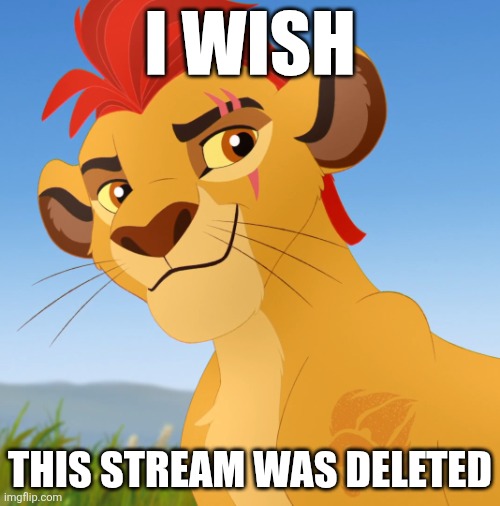 Kion | I wish; This stream was deleted | made w/ Imgflip meme maker